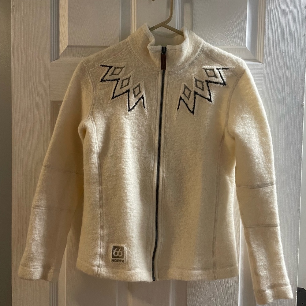66 North Women's Cream Ski Jacket
